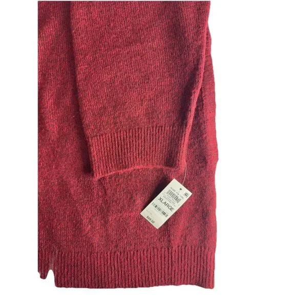 State of Day Women's XL Cozy Indulge & Rest Loungewear Tunic Hoodie Maraschino - Picture 8 of 9